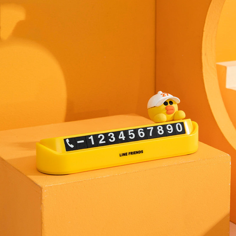 Creative Cute  Moving Car Mobile Phone Card