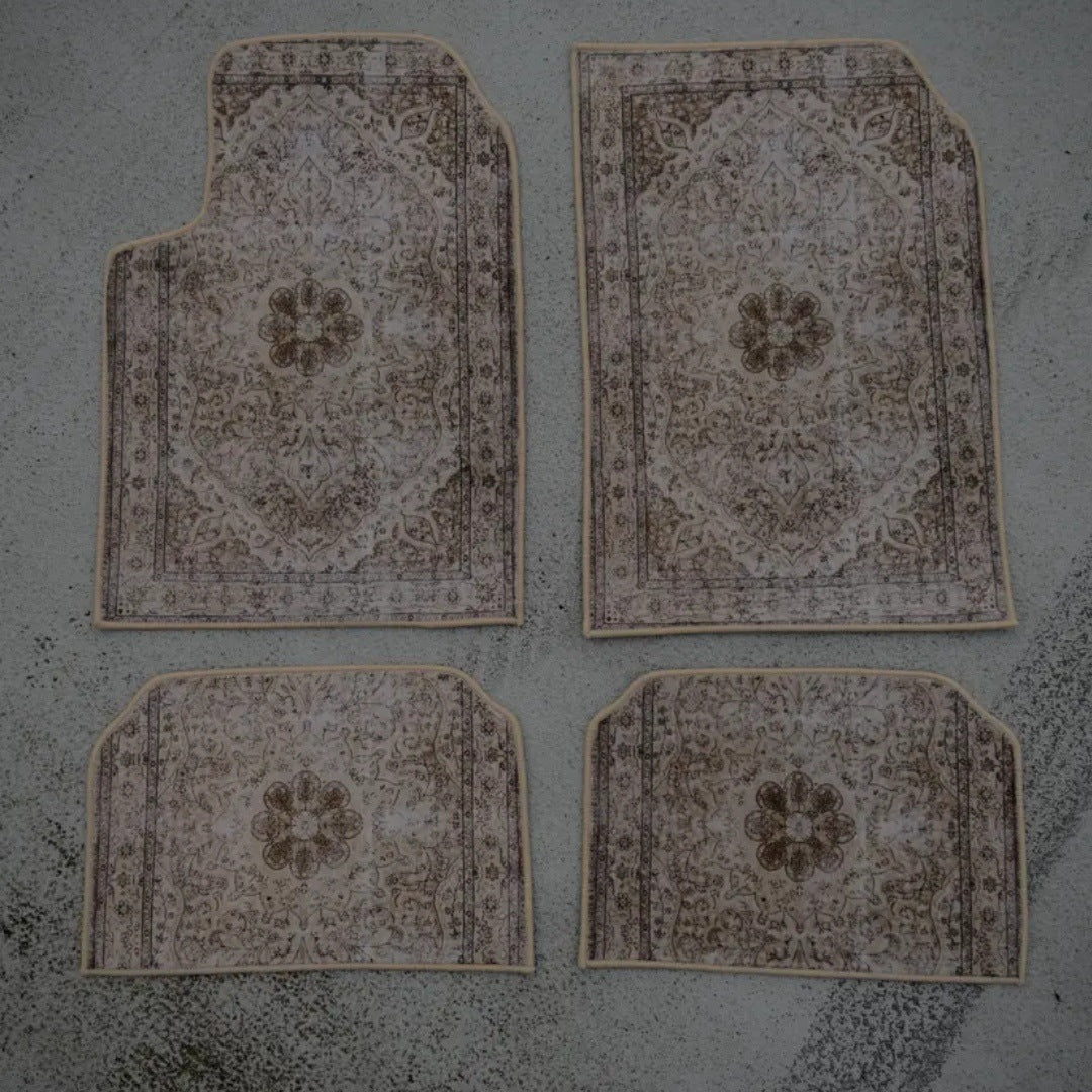 Car Bohemian Retro Ethnic Style Stain-resistant Wear-resistant Foot Mat